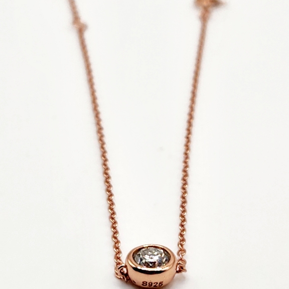 Dainty Rose gold Moissanite Bracelet - Picture 7 of 9
